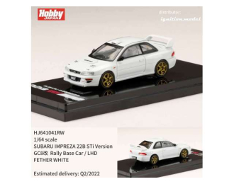 LHD SUBARU Impreza 22B STi Version (GC8) *Rally Base Car*, white