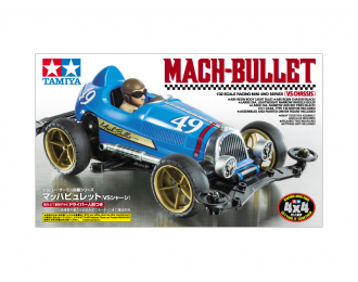 Сборная модель JR MACH-BULLET Формула-1, 50-х годов. С фигуркой водителя