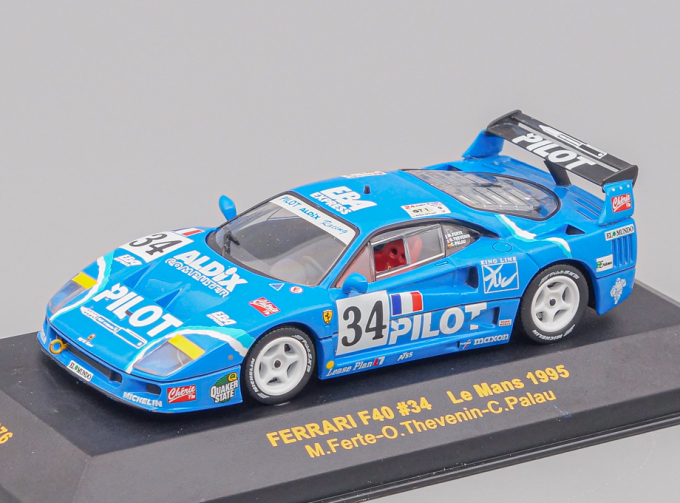 (Б/У) FERRARI F40 34 Le Mans #34 (1995), blue