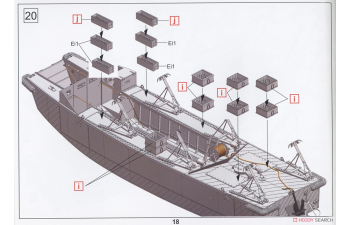 Сборная модель US Rangers Landing Craft Assault (LCA)