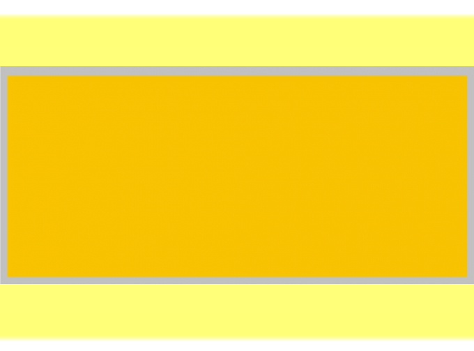 Декаль Цветовое поле (желтый), 195x85