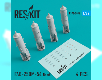 FAB-250М-54 BoMERCEDES-BENZ (4 pcs) (MiG-21/23/27/29, Su-7/17/20/22/24/25/27/30/34, YAK-130)