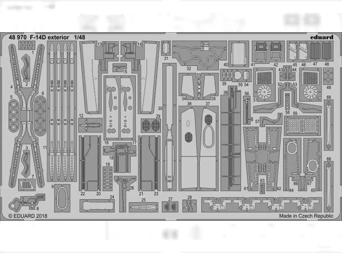 Фототравление для F-14D экстерьер