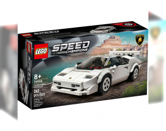 LAMBORGHINI Lego Speed Champion - Countach 5000 1988 - 262 Pezzi - 262 Pieces, White