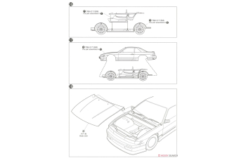 Сборная модель Nissan Silvia S13 Vertex