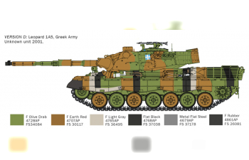 Сборная модель KRAUSS-MAFFEI WEGMANN Tank Leopard 1 A5 (1998)