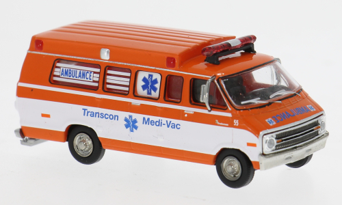 Dodge B 200 Ambulance, 1975, Transcon