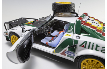 LANCIA Stratos Hf Alitalia (night Version) №7 3rd Rally Safari (1977) Sandro Munari - Piero Sodano, White Green Red