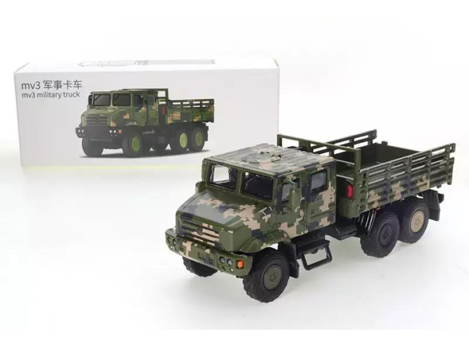 FAW Jiefang MV3 Military Truck, green / yellow camouflage