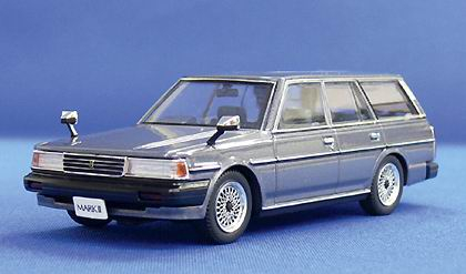 TOYOTA MARK II VAN GL YX76V (1988), dark blue / silver