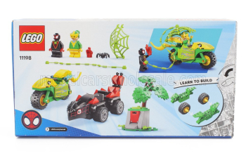 Сборная модель Lego Marvel - Spin And Electro Dinosaur Vehicle Chase - 124 штук