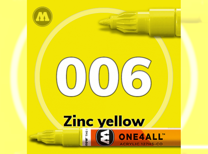 Маркер MOLOTOW ONE4ALL 127HS-CO 006 Желтый 1,5 мм