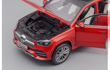 MERCEDES-BENZ GLE Coupe AMG Style 2020 C167, red metallic