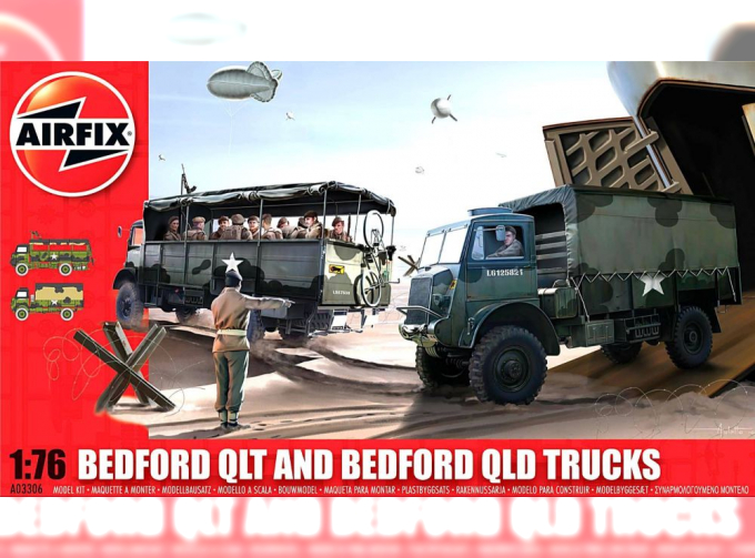 Сборная модель Британский грузовой автомобиль Bedford Qlt and Bedford Qld Trucks