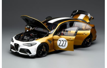 ALFA ROMEO GIULIA GTAm №227 Racing (2021), gold/white