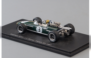 BRABHAM BT24 #3 Winner French GP Jack Brabham (1967), black