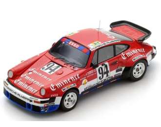 PORSCHE 911 934 3.3l Turbo Team Equipe Almeras Freres №94 24h Le Mans Jacques Almeras - Jean Marie Almeras - Marianne Hoepfner(1980), Red White Blue