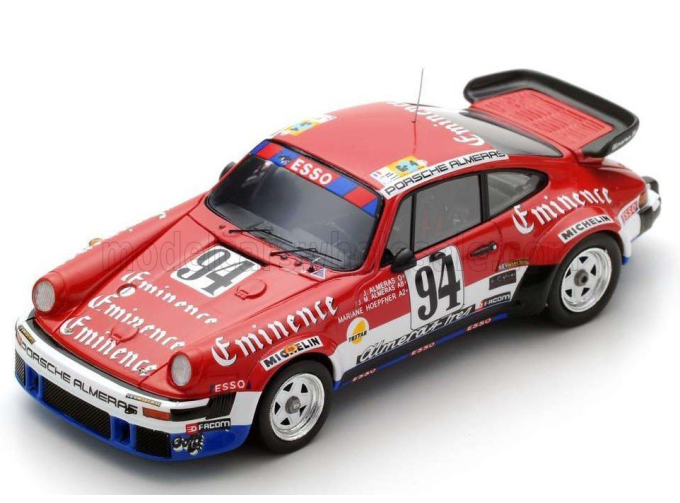 PORSCHE 911 934 3.3l Turbo Team Equipe Almeras Freres №94 24h Le Mans Jacques Almeras - Jean Marie Almeras - Marianne Hoepfner(1980), Red White Blue