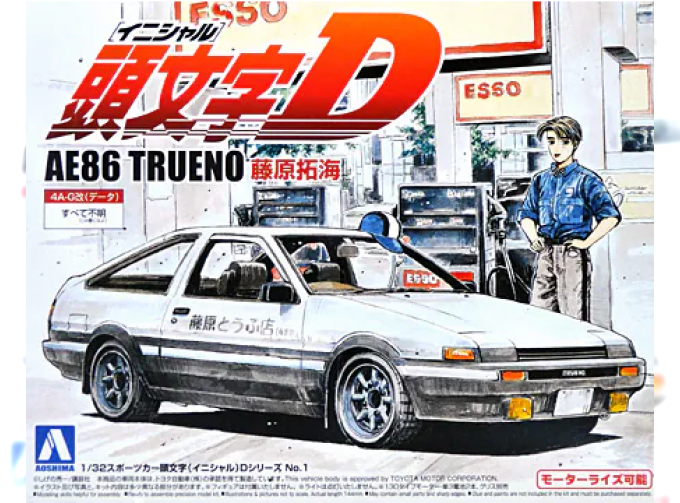 Сборная модель AE86 TRUENO TAKUMI FUJIWARA (TOYOTA)