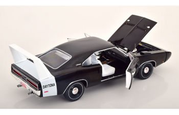 DODGE Charger Daytona (1969), black white