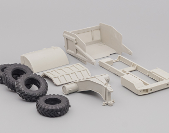 Сборная модель Многоцелевой скрепер Д-357П с тягачом МоАЗ-546П