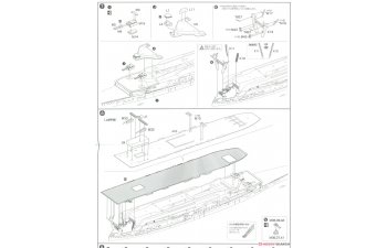 Сборная модель IJN Aircraft Carrier Kaga Three Flight Deck Version Special Edition