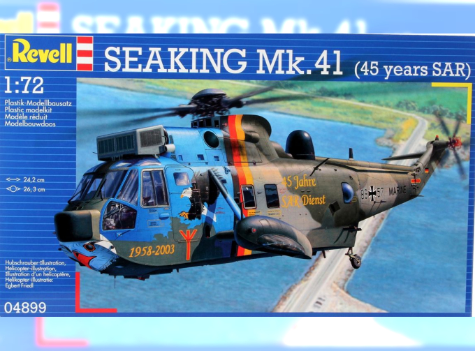 Сборная модель Немецкий транспортный вертолет Sikorsky Sea King Mk.41 "45 years SAR"