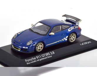 PORSCHE 911 (997/II) GT3 RS 3.8 (2009), blue metallic silver