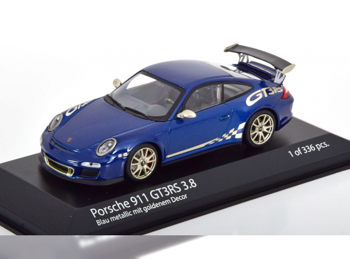 PORSCHE 911 (997/II) GT3 RS 3.8 (2009), blue metallic silver