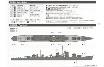 Сборная модель Japanese Destroyer Teruzuki Renewal ver. Water Line Series No. 427 
