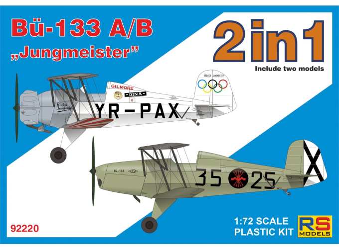 Сборная модель Bucker 133 A/B "Jungmeister"