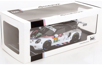 PORSCHE 911 Rsr-19 Goodbye Team Porsche Gt №91 Last Race Wec 8h Bahrain (2022) Gianmaria Bruni - Richard Lietz, White Black