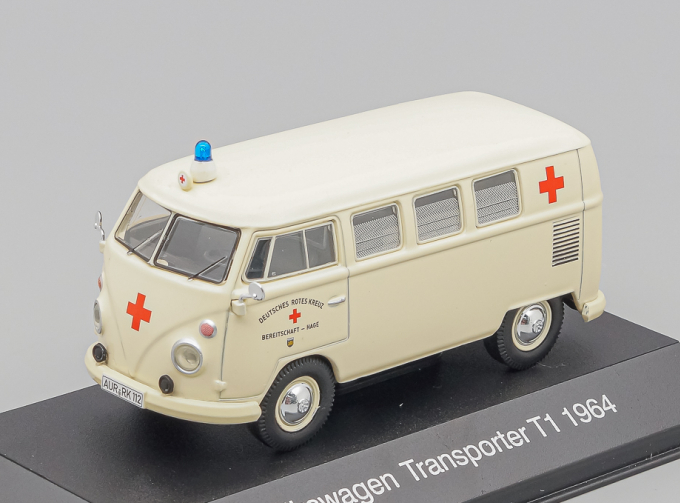 VOLKSWAGEN T1 Transporter "Ambulance" (немецкий Красный крест) 1964, beige