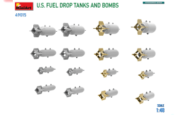 Сборная модель Military U.S. Fuel Drop Tanks And Bomb