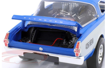 PLYMOUTH Barracuda 426 Hemi Hustler (1966), blue / gray