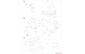 Сборная модель Mitsubishi Starion Turbo Inter Tech 1985