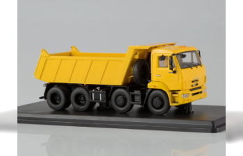 Камский грузовик 6540 8х4 самосвал, желтый