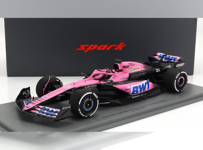 ALPINE F1 A523 Team Bwt Alpine №31 Season (2023) Esteban Ocon, Pink Blue