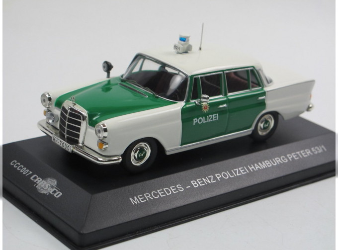 MERCEDES-BENZ 200D Polizei Hamburg Peter, white / green