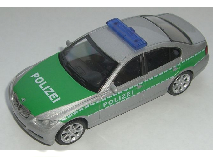 BMW 330i Polizei, silver / green