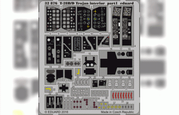 Фототравление для T-28B/D Trojan interior