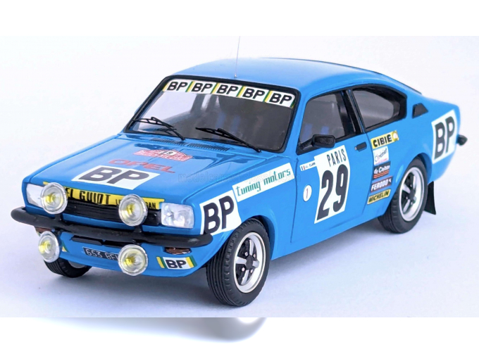 OPEL Kadett Gt/e (night Version) N 29 Rally Montecarlo (1978) Jean Louis Clarr - Jean Francois Fauchille, Blue