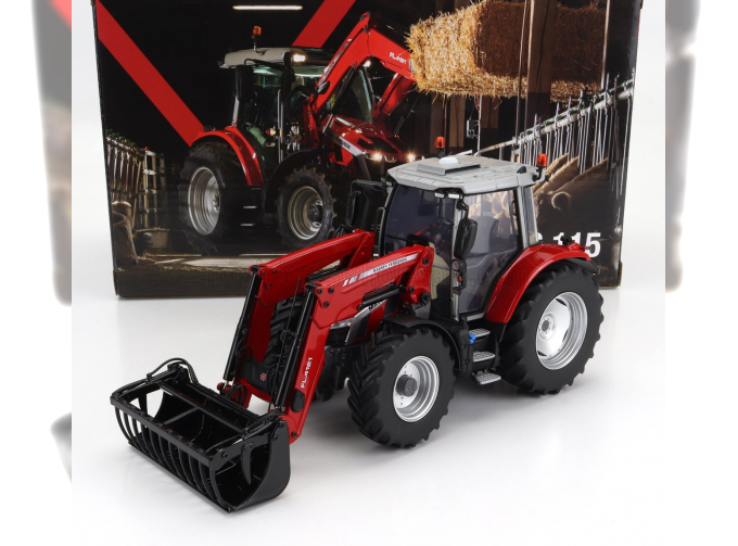 MASSEY FERGUSON Mf5s.115 Tractor With Front Loader (2022), Red Grey