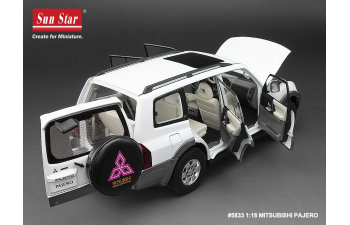 MITSUBISHI Pajero 3.5l V6 V73 (2006), White Grey