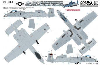 Сборная модель американский штурмовик A-10C Thunderbolt II