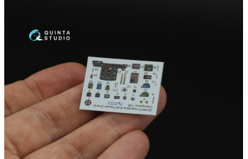 3D Декаль интерьера кабины Nakajima Ki-84 Hayate (Hasegawa)