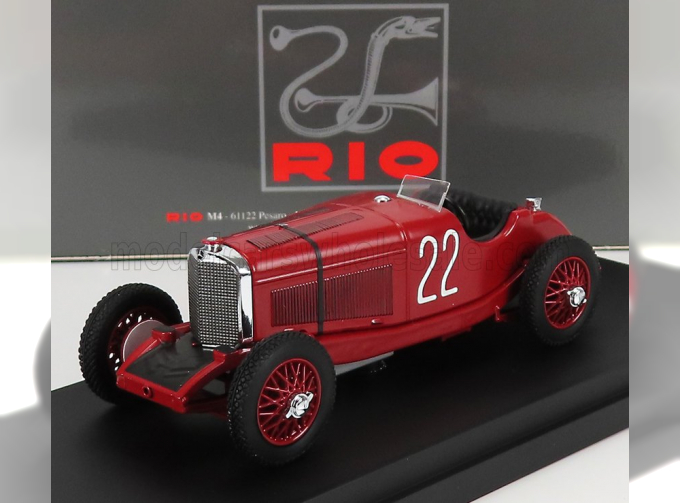 MERCEDES-BENZ F1 Ssk 7.1l S6 Supercharged Spider №22 Monza Gp (1931) B.ivanoski - H.stoffel, Red