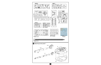 Сборная модель Russian Т-72B2 Rogatka Main Battle Tank