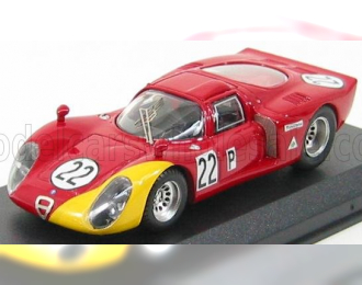 ALFA ROMEO 33.2 N 22 Daytona 1968 Casoni - Biscardi, Red Yellow