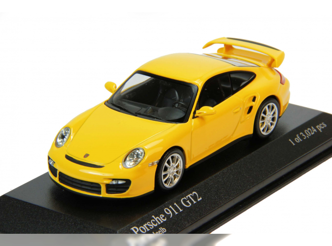 PORSCHE 911 GT2 (2007), yellow